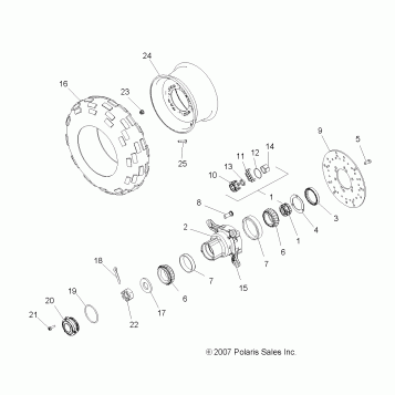 WHEEL, FRONT - A08BG50AA (49ATVWHEELFRT08SCRAM)