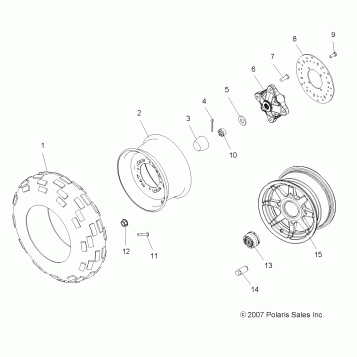 WHEELS, FRONT - A08MN50AF/AN/AQ/AR/AS/AT/AW/AX (49ATVWHEELFRT08SP500EFI)