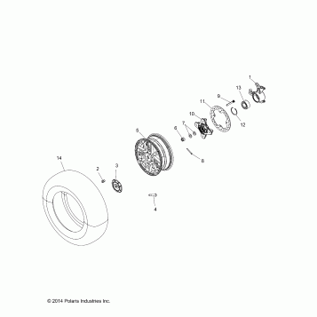 WHEELS, FRONT and HUB - A16SYE95AK/AP
