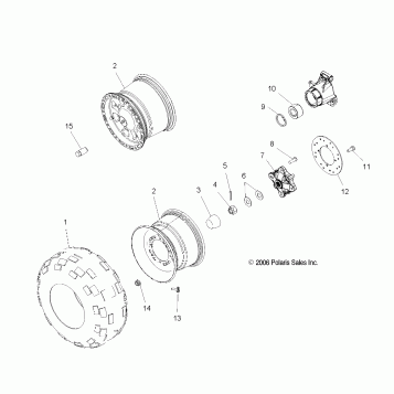 WHEEL DRIVE, REAR - A06MH50AQ/AX/AY/AZ/AL/AT (49ATVWHEELREAR06500EFI)