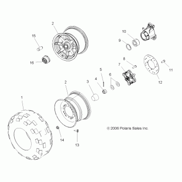 WHEEL, REAR - A07MH50AB/AL/AQ/AX/AY/AZ/MN50AF/AN/AT/AY (49ATVWHEELREAR07500EFI)