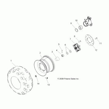 WHEEL, REAR - A07MH68AX/AY/AZ (49ATVWHEELREAR07700)
