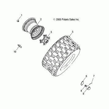 WHEEL, REAR - A07PB20AA/AD (49ATVWHEELREAR07PHX)