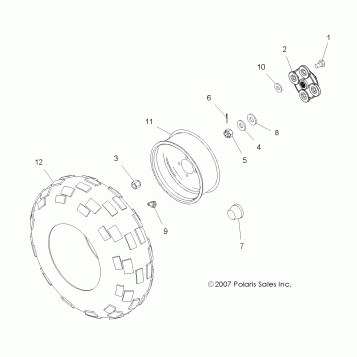 WHEELS, REAR - A08BA32AA (49ATVWHEELREAR08SCRAM)