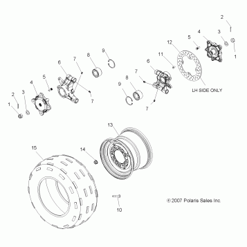 WHEELS, REAR - A11LB27AA (49ATVWHEELREAR08SP300)