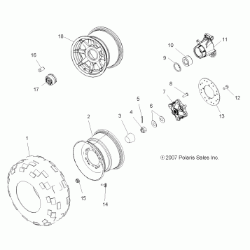 WHEELS, REAR - A08MN50AF/AN/AQ/AR/AS/AT/AW/AX (49ATVWHEELREAR08SP500EFI)