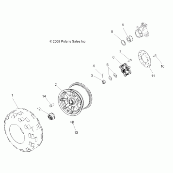 WHEELS, REAR - A09DN50AB/AZ (49ATVWHEELREAR09SPTRG500)
