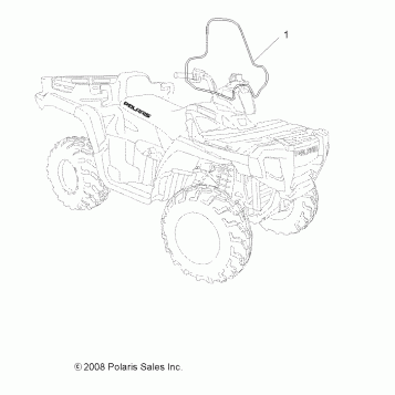 BODY, WINDSHIELD - A09TN76AL (49ATVWINDSHIELD09SPX2800)