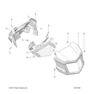 BODY, HEADLIGHT POD - A24SLZ95AH (C0211559)