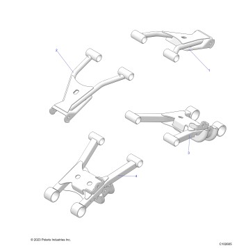 SUSPENSION, REAR CONTROL ARMS - A26SDA57A7 (C102605)