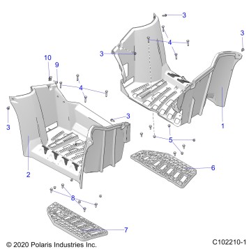 BODY, FOOTWELLS - A22SXN85A4 (C102210-1)