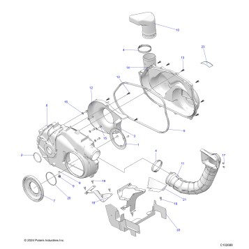 BODY, CLUTCH COVER - A25SEZ57AG/BG (C102688)