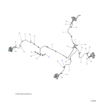BRAKES, BRAKE LINES - A24SEK57A4 (C102480)