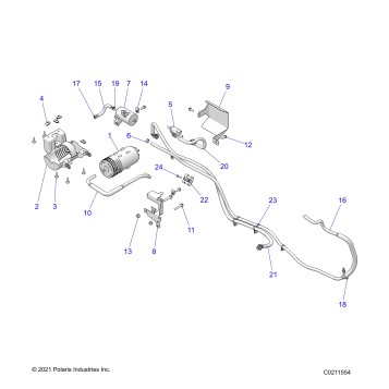 FUEL SYSTEM, FUEL TANK EVAP SYSTEM. - A25SEZ57BG (C0211554)