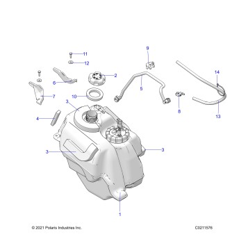 FUEL SYSTEM, FUEL TANK ASM. - A24SHR57AM (C0211576)