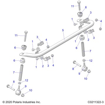 SUSPENSION, STABILIZER BAR - A21SXZ85AN (C0211322-3)
