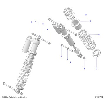 SUSPENSION, REAR SHOCK MOUNTING - A25SLZ95AF (C102724)