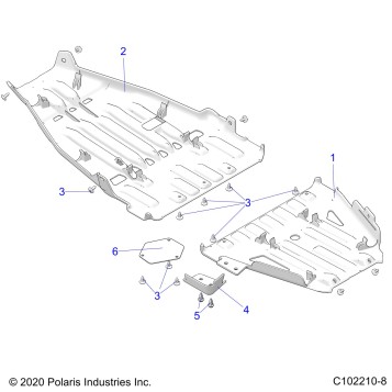 BODY, SKID PLATES - A23SVA85A3 (C102210-8)