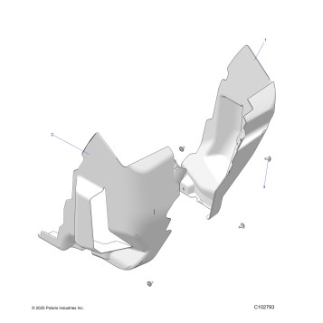 BODY, MUD GUARDS - A26SGE95AB (C102793)