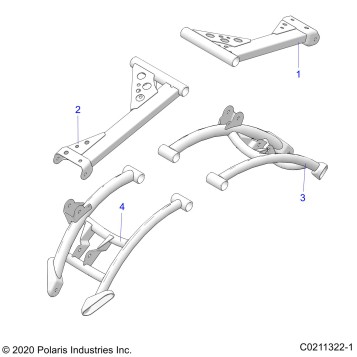 SUSPENSION, REAR CONTROL ARMS - A21SXZ85AN (C0211322-1)