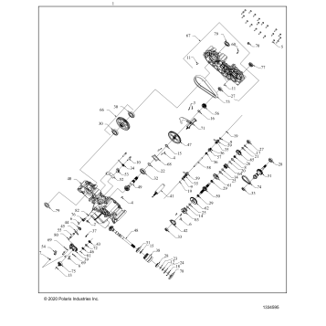 DRIVE TRAIN, MAIN GEARCASE - A24SEG50B1/B3 (1334595)