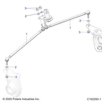 STEERING, TIE RODS - A24SHR57AM (C102293-1)