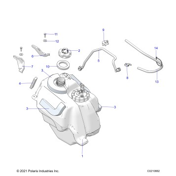 FUEL SYSTEM, FUEL TANK ASM. - A22SEG50A1/A5 (C0210882)