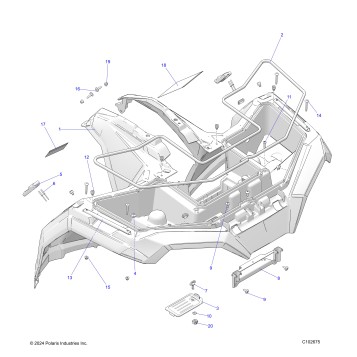 BODY, FRONT CAB - A25SKE57A1 (C102675)