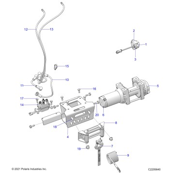 BODY, WINCH - A23SXZ85A9/AG/AM (C2205640)