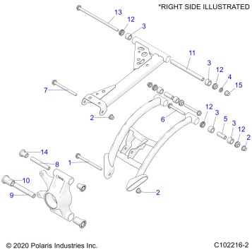 SUSPENSION, REAR CONTROL ARMS, MOUNTING - A20SXN85A8/CA8 (C102216-2)