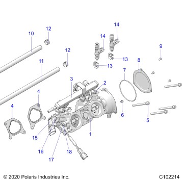 ENGINE, THROTTLE BODY - A19SVA85BG (C102214)