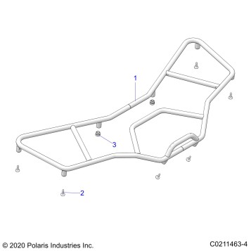 BODY, FRONT RACK - A22SEK57AD (C0211463-4)