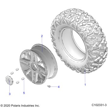 WHEELS, FRONT - A21SXZ85AN (C102331-3)