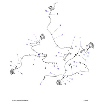 BRAKES, BRAKE LINES - A25SKE57A1 (C102644)