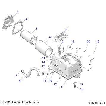 ENGINE, AIR INTAKE - A23SGE95AN (C0211033-1)