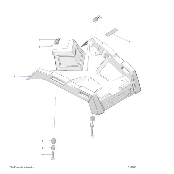 BODY, FRONT RACK - A25SVA85A4 (C102748)