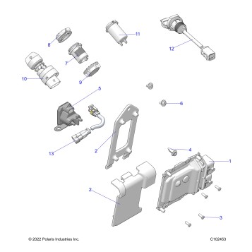 ELECTRICAL, SWITCHES, SENSORS and ECM - A24SHR57AM (C102453)