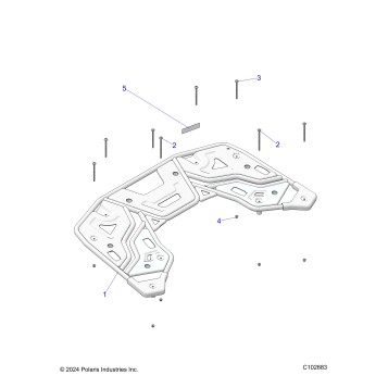 BODY, REAR RACK - A25SEK57A4 (C102683)
