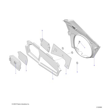 BODY, CLOSE OFF PANEL and ACCESS PANEL - A24SHD57A9 (C102569)