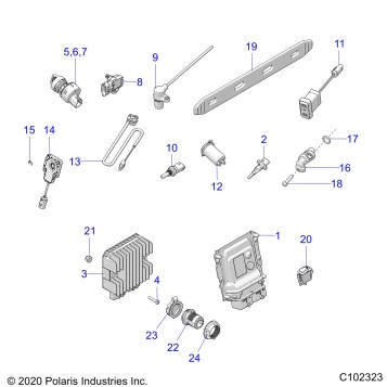 ELECTRICAL, SWITCHES, SENSORS, ECU and CONTROL MODULES - A21SXD95A9/CA9 (C102323)