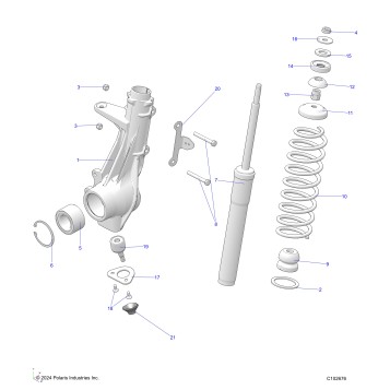 SUSPENSION, FRONT STRUT - A26SDA57A7 (C102676)