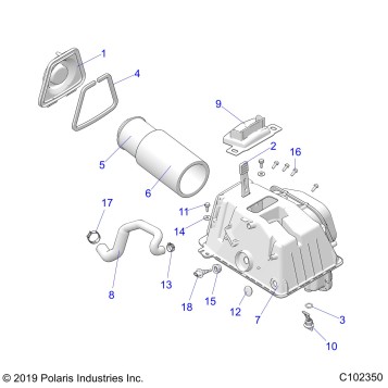 ENGINE, AIR INTAKE - A20SGE95AK (C102350)