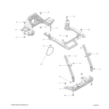 BODY, FRONT RACK SUPPORT - A25SVA85A4 (C102751)