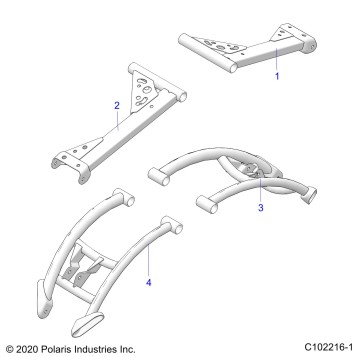 SUSPENSION, REAR CONTROL ARMS - A22SXN85A4 (C102216-1)