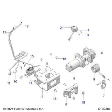 CHASSIS, WINCH - A24SYY95AH (C102384)