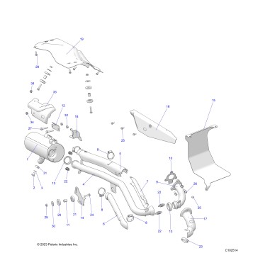 ENGINE, EXHAUST - A24SHY57AL/AN (C102514)