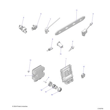 ELECTRICAL, SWITCHES, SENSORS, ECU and CONTROL MODULES - A25SXD95A9 (C102705)