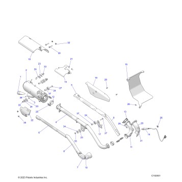 ENGINE, EXHAUST - A26SWE57AL (C102531)