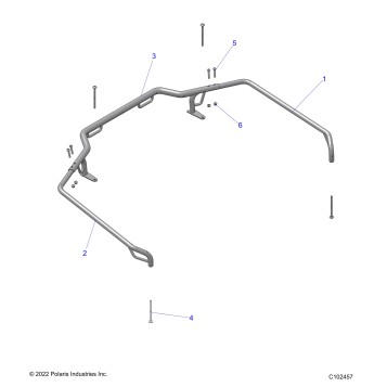 BODY, REAR RACK, EXTENDERS - A24SHR57AM (C102457)