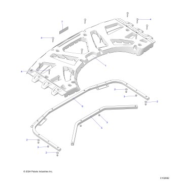 BODY, REAR RACK - A25SXM95AL (C102692)